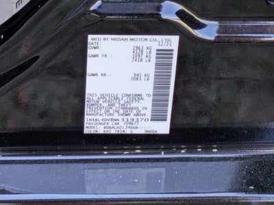 2022 Nissan Altima 2.5 SV