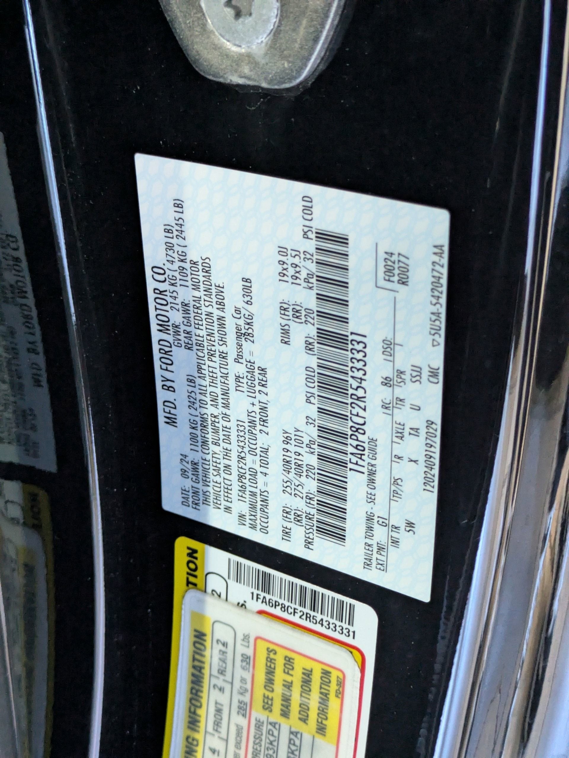 2024 Ford Mustang GT Premium RTR