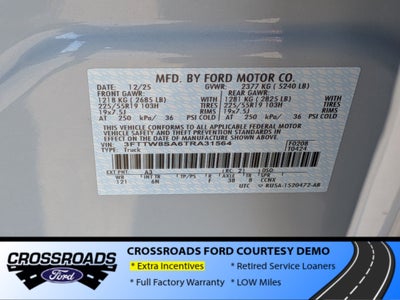 2026 Ford Maverick LARIAT - Crossroads Courtesy Demo