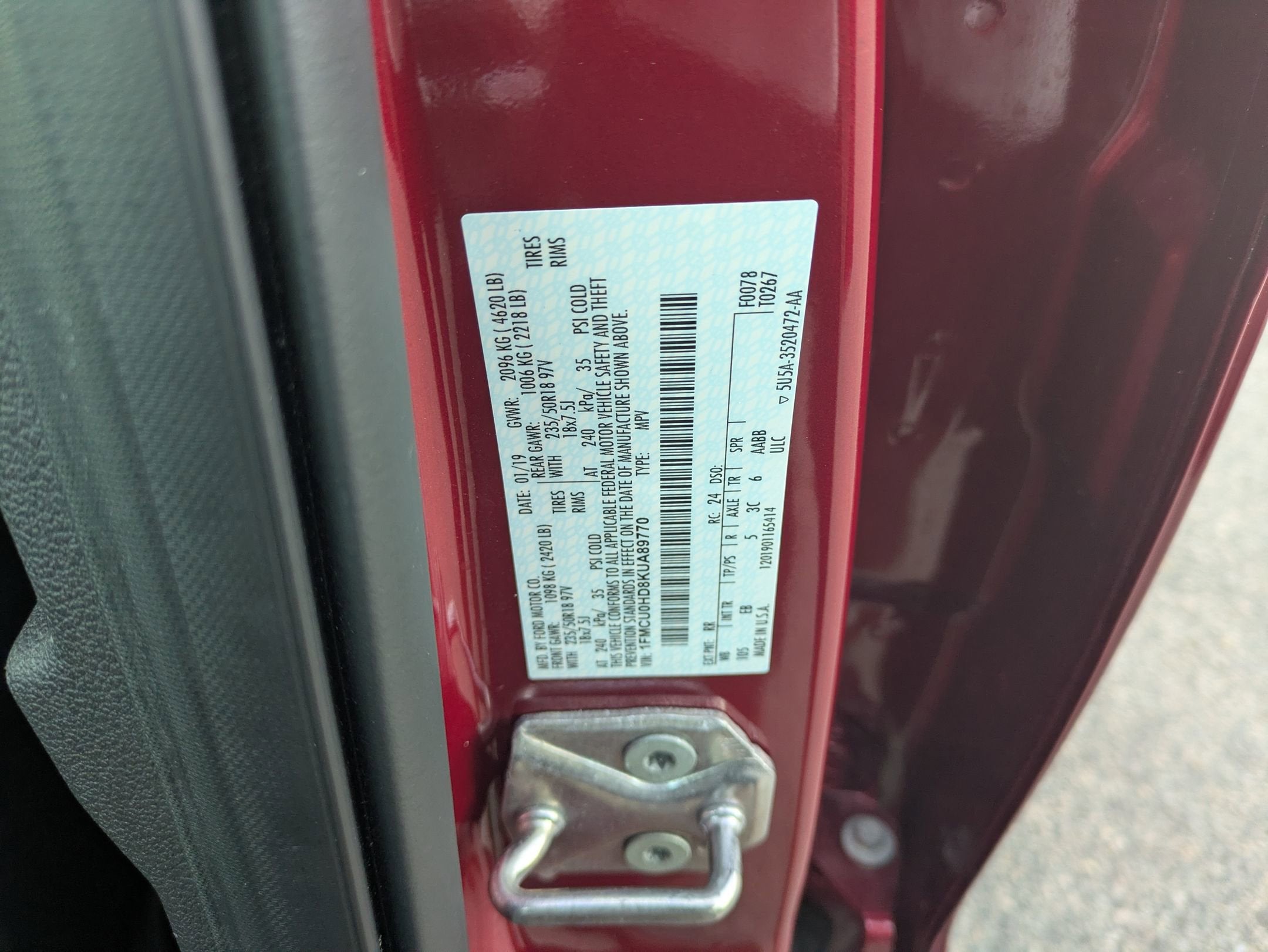 2019 Ford Escape SEL