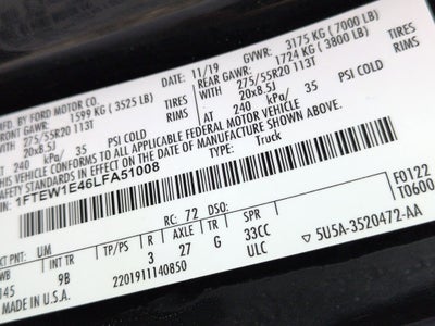 2020 Ford F-150 Platinum