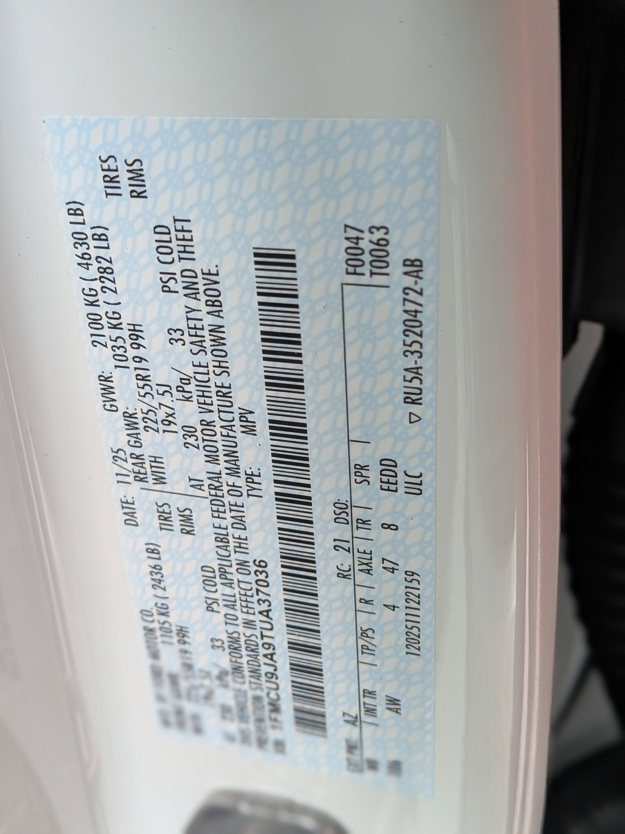 2026 Ford Escape Platinum