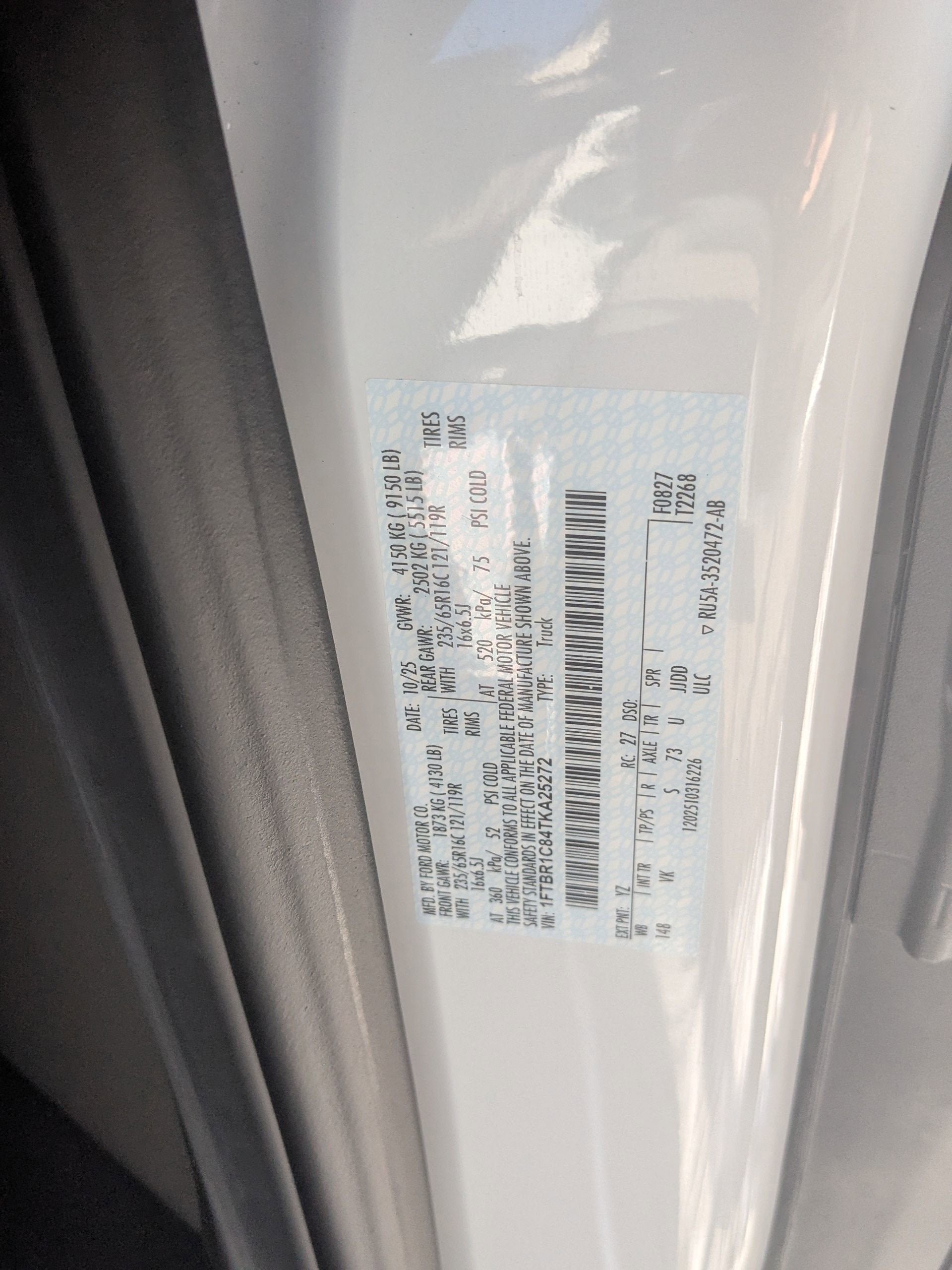 2026 Ford Transit Cargo Van Base