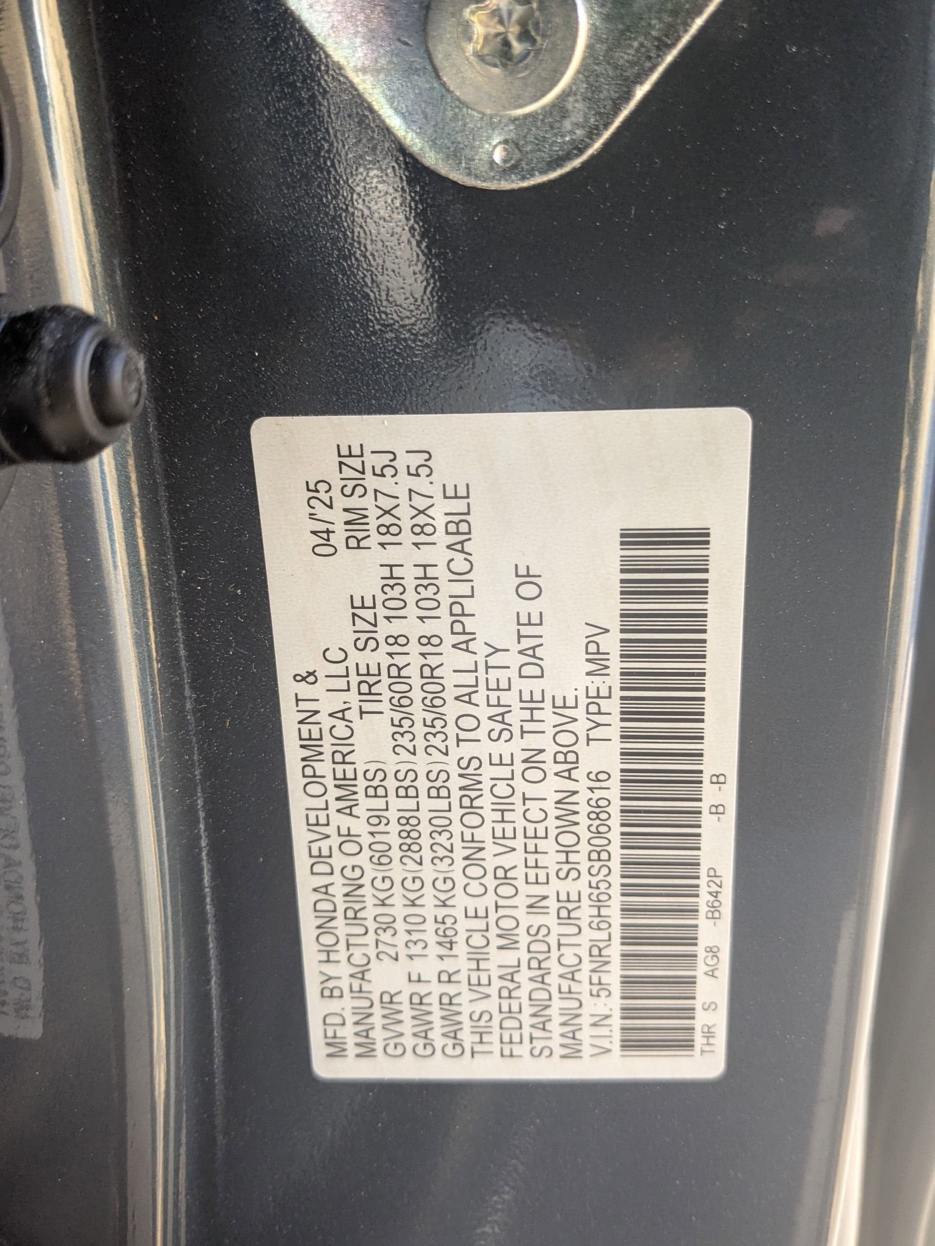 2025 Honda Odyssey EX-L