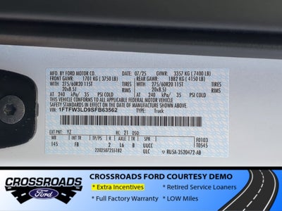 2025 Ford F-150 XLT - Crossroads Courtesy Demo