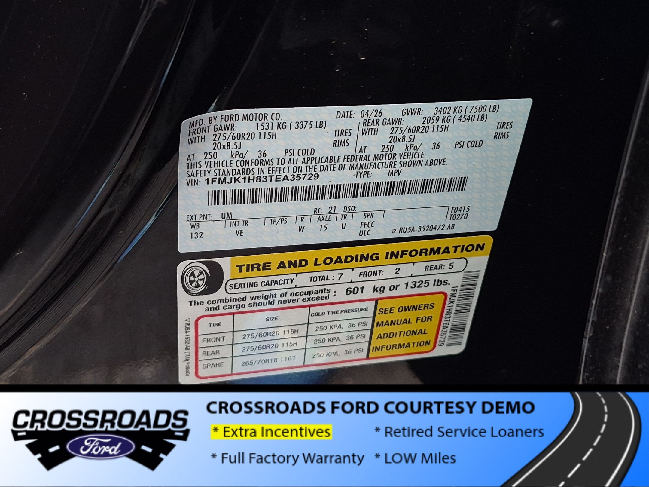 2026 Ford Expedition Max Active - Crossroads Courtesy Demo