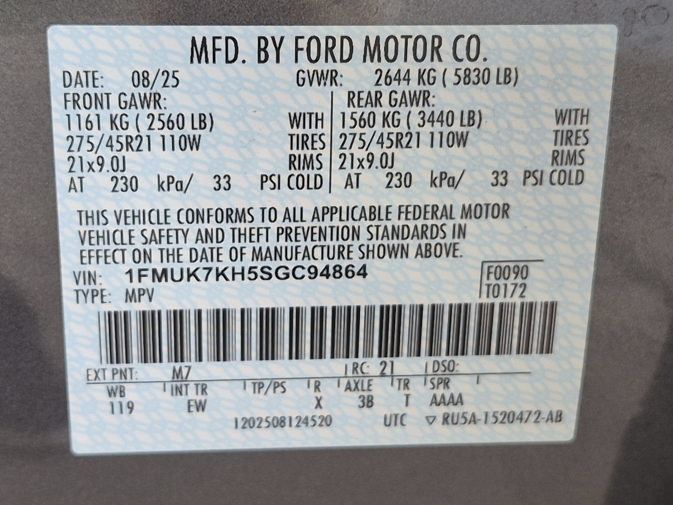 2025 Ford Explorer ST-Line