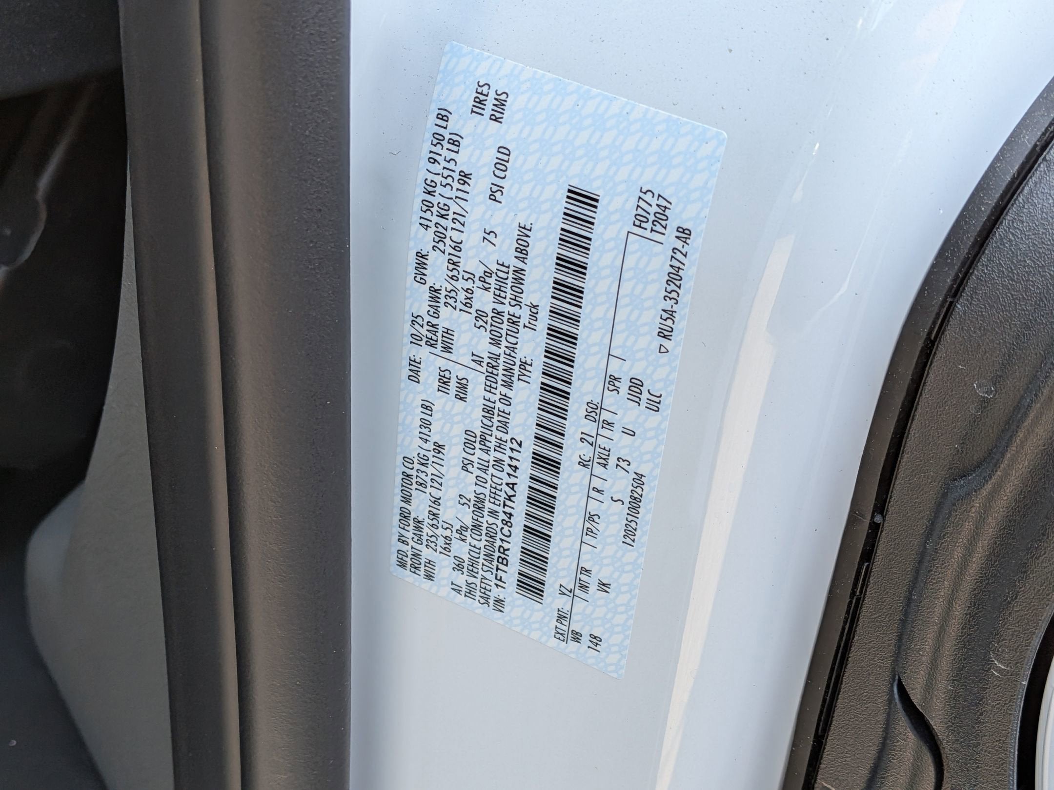 2026 Ford Transit Cargo Van Base