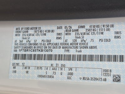 2026 Ford Transit Cargo Van Base