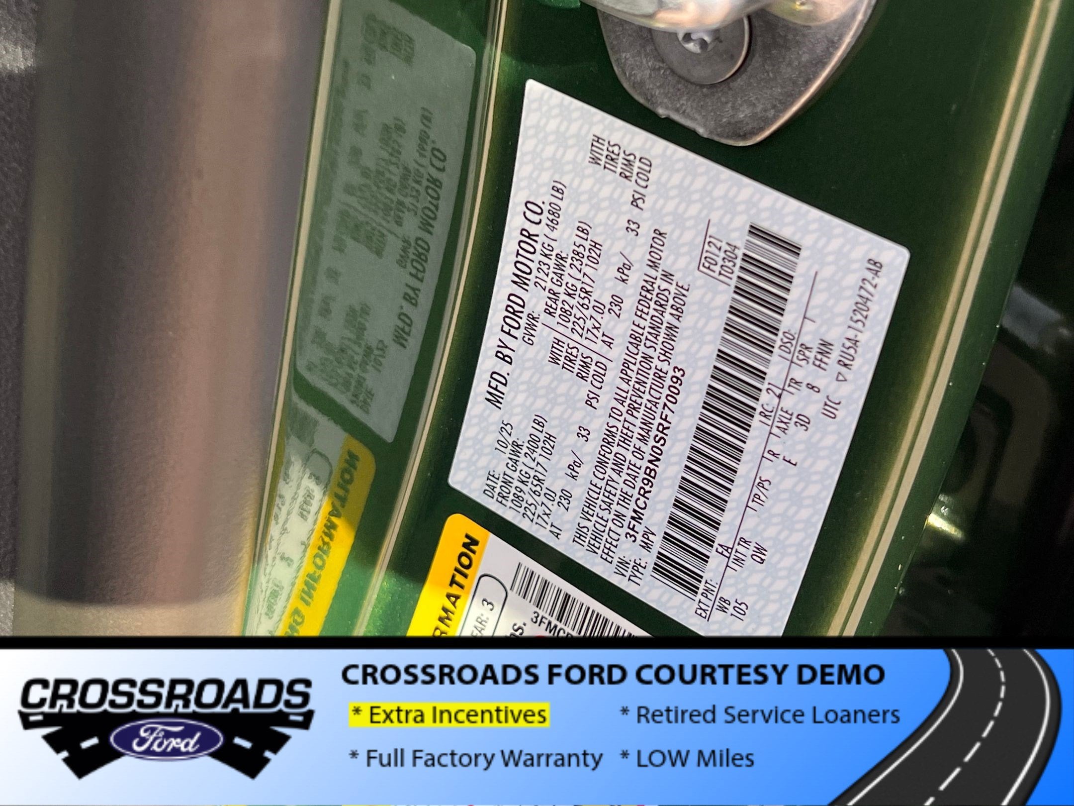 2025 Ford Bronco Sport Big Bend - Crossroads Courtesy Demo