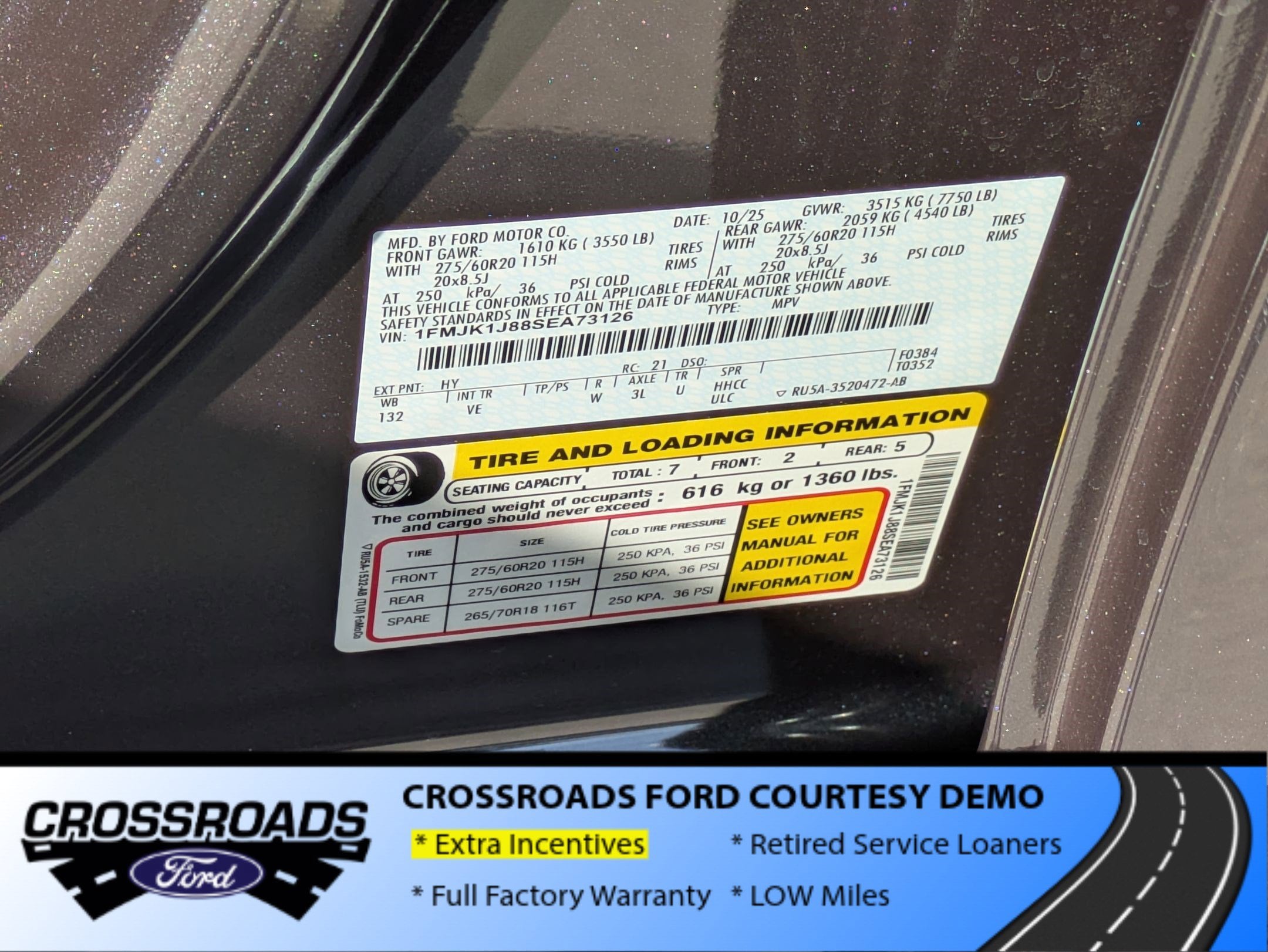 2025 Ford Expedition Max Active - Crossroads Courtesy Demo