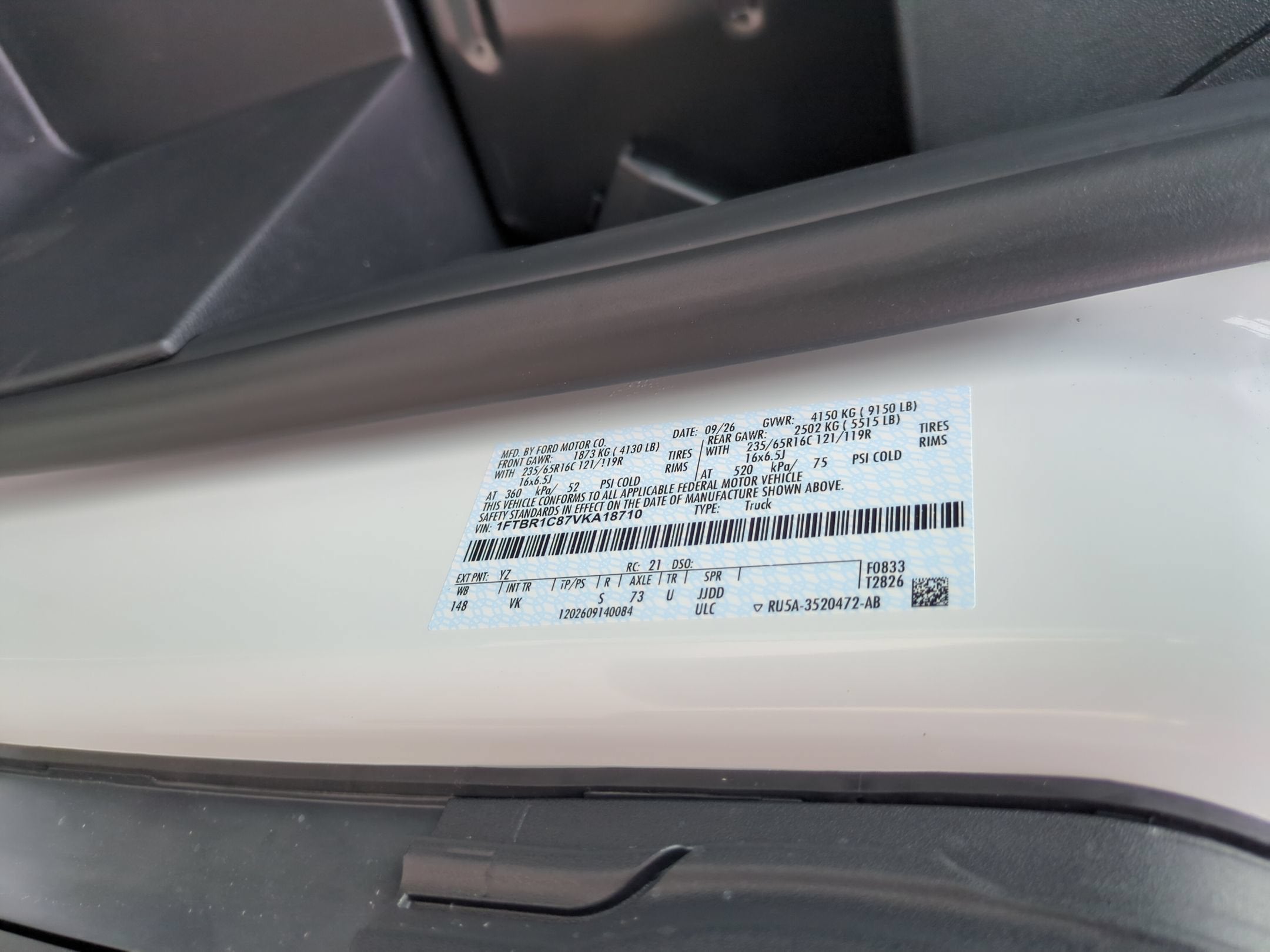 2027 Ford Transit Cargo Van Base