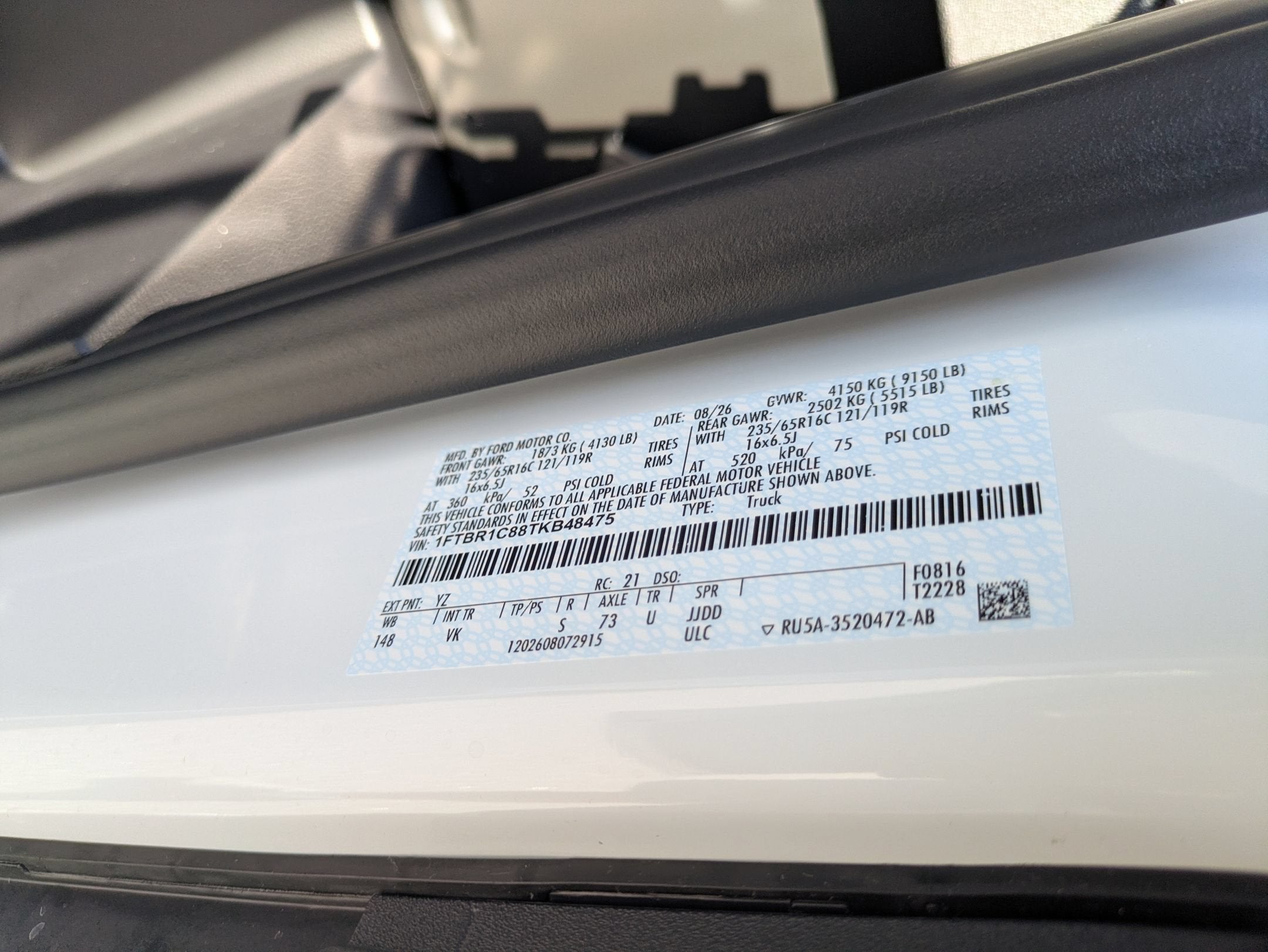 2026 Ford Transit Cargo Van Base