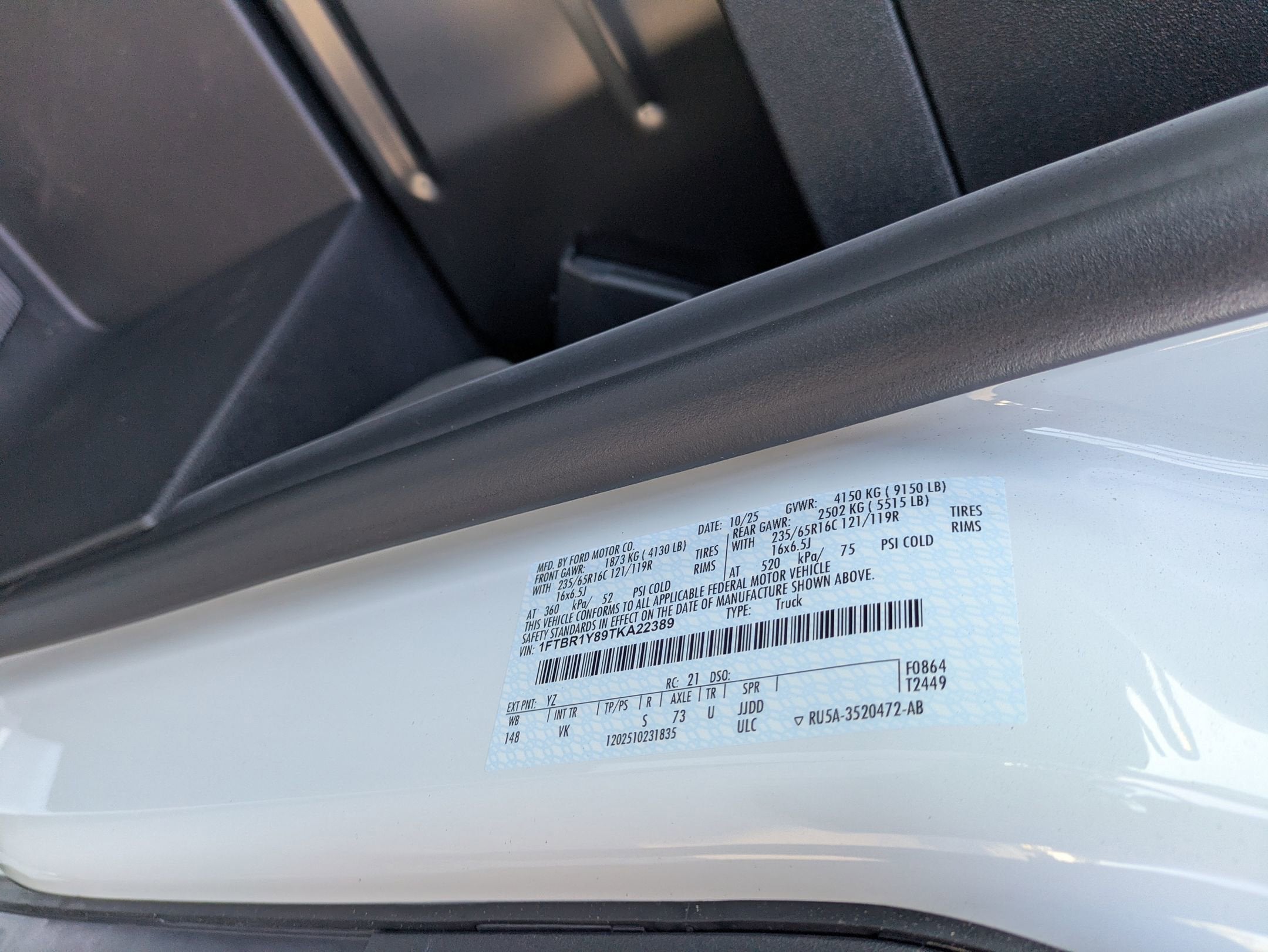 2026 Ford Transit Cargo Van 250