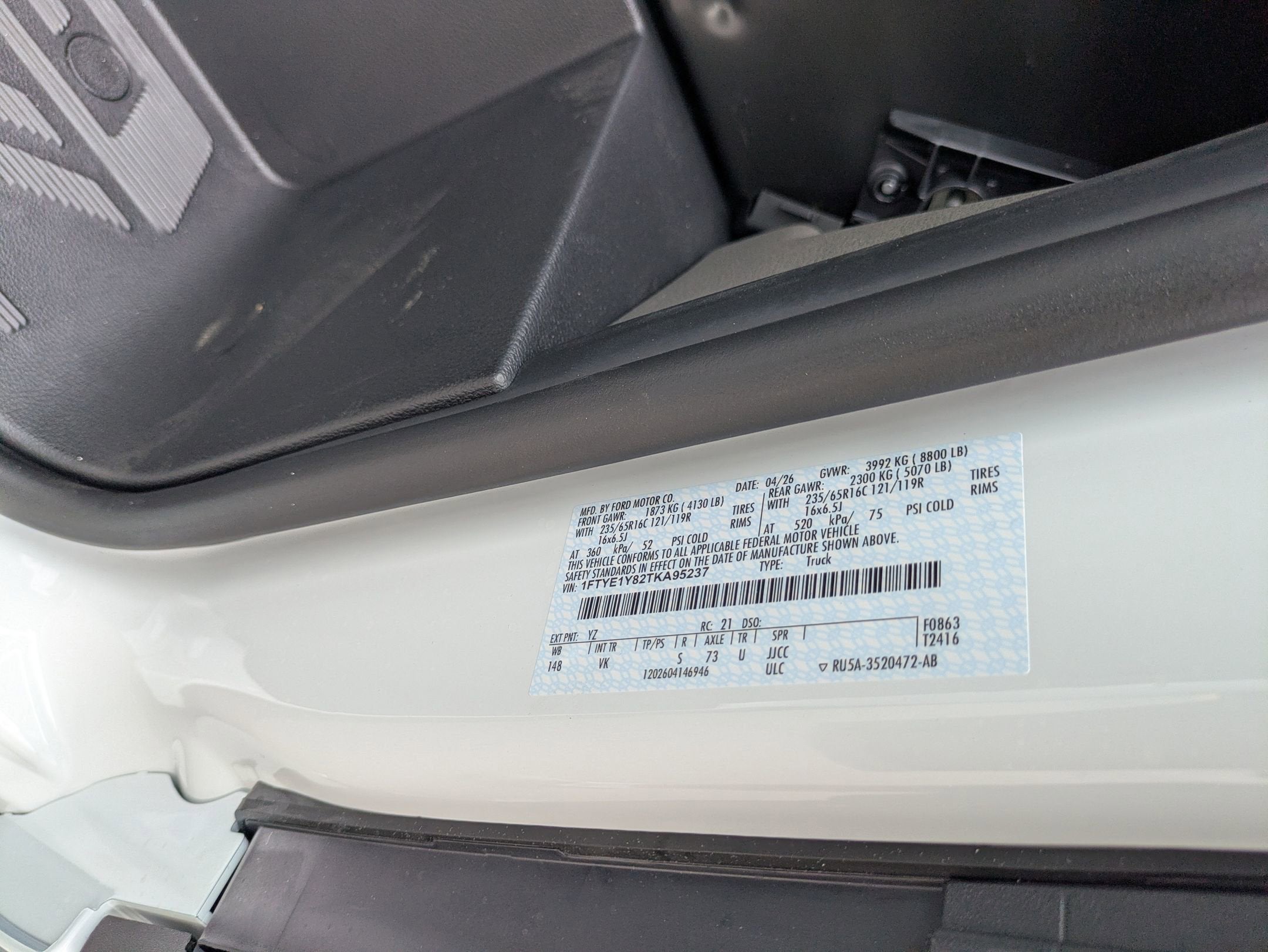 2026 Ford Transit Cargo Van Base