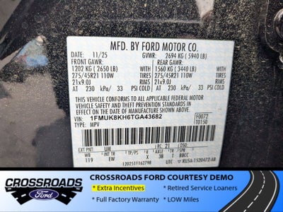 2026 Ford Explorer ST-Line - Crossroads Courtesy Demo