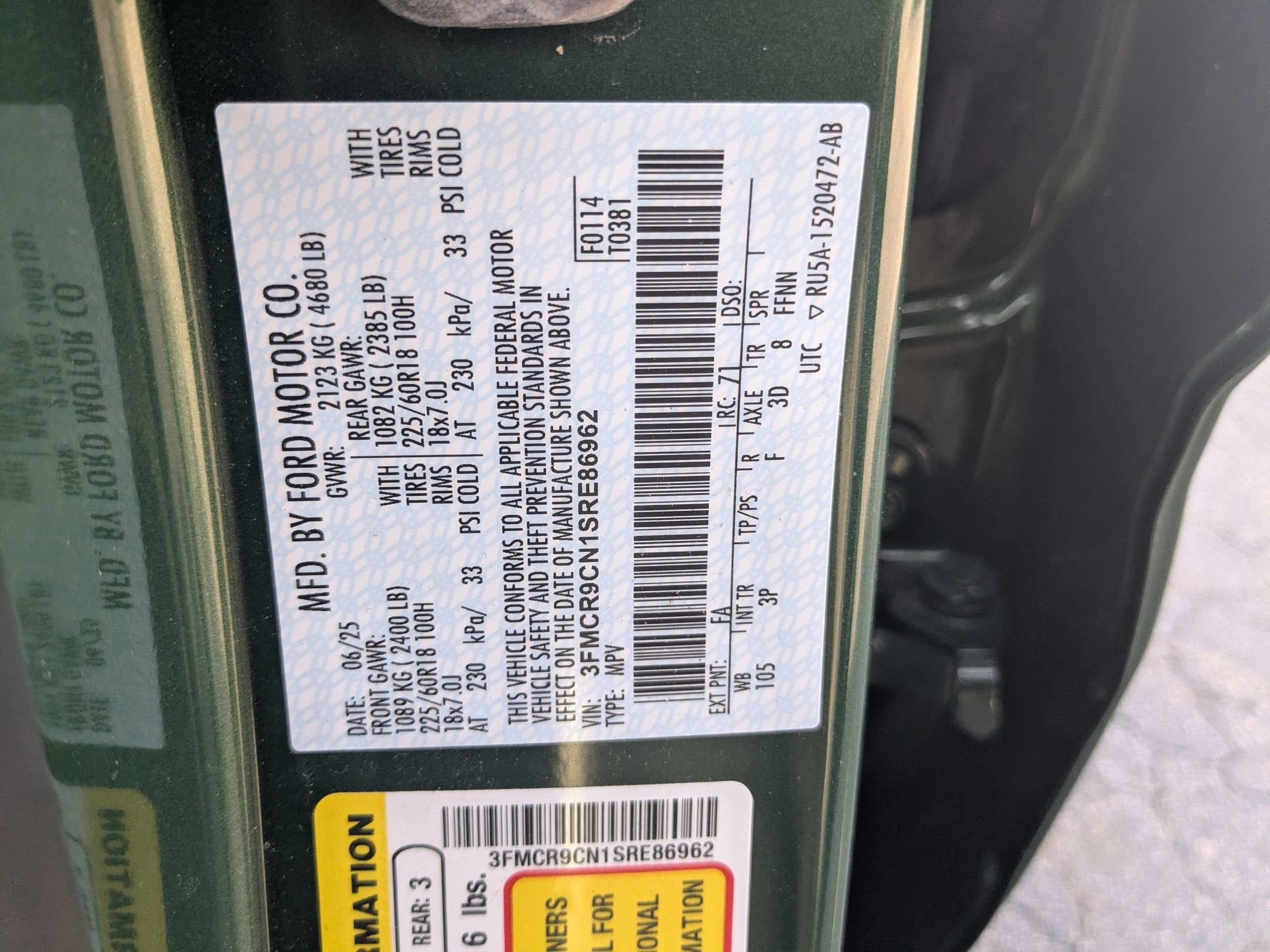 2025 Ford Bronco Sport Outer Banks