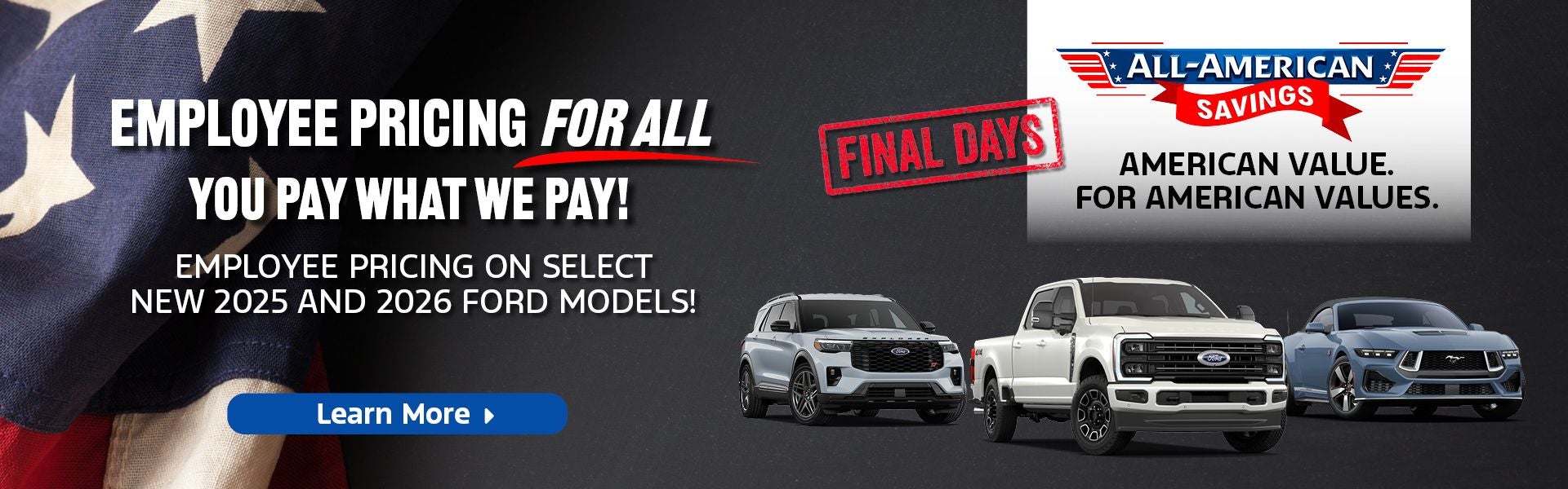 EMPLOYEE PRICING FOR ALL!