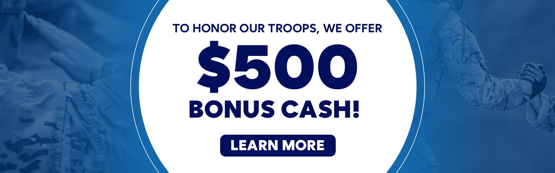 $500 Off Military Recognition